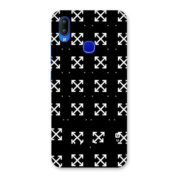 Cross Arrow Black Back Case for Vivo Y91