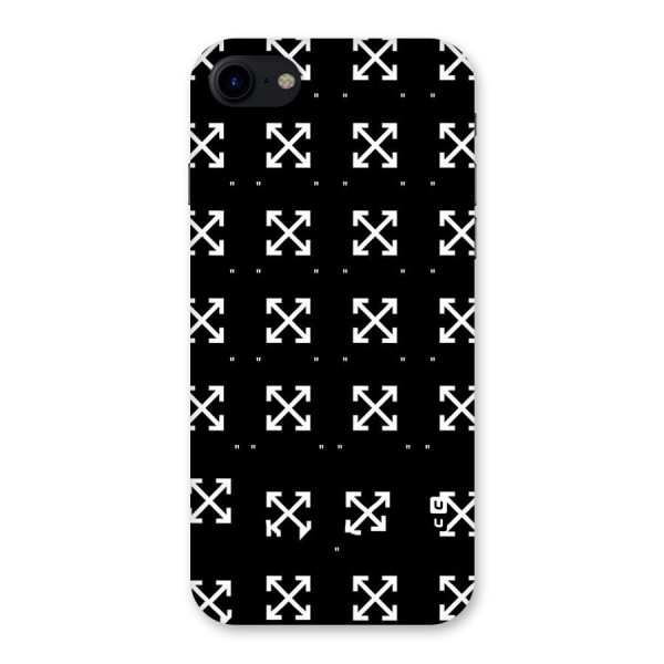 Cross Arrow Black Back Case for iPhone SE 2020