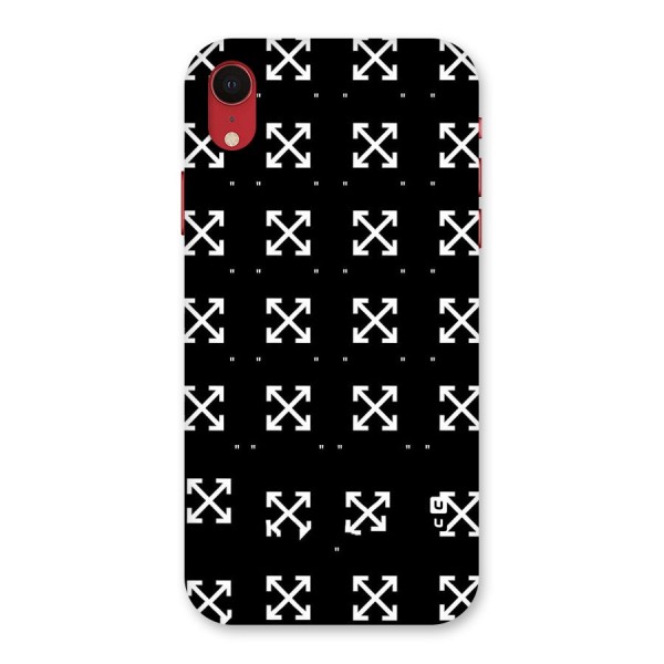 Cross Arrow Black Back Case for iPhone XR