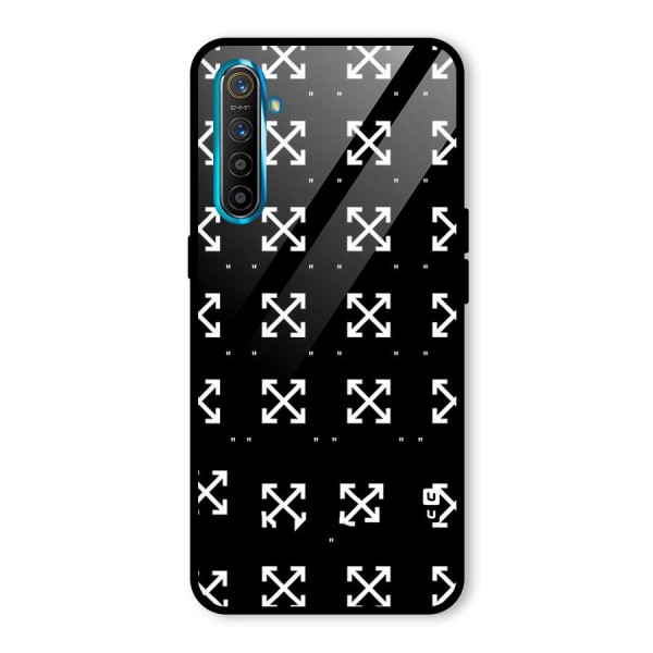 Cross Arrow Black Glass Back Case for Realme XT