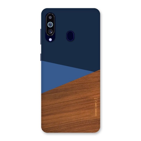 Crossed Lines Pattern Back Case for Galaxy A60