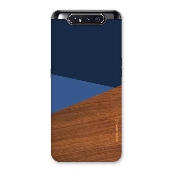 Crossed Lines Pattern Back Case for Galaxy A80