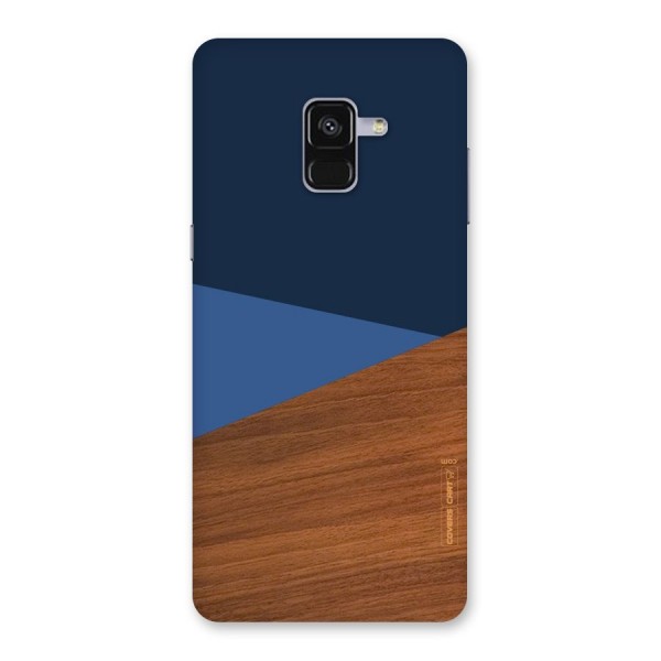 Crossed Lines Pattern Back Case for Galaxy A8 Plus