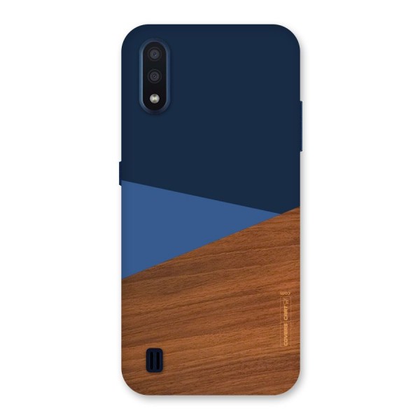 Crossed Lines Pattern Back Case for Galaxy M01