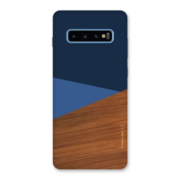 Crossed Lines Pattern Back Case for Galaxy S10 Plus