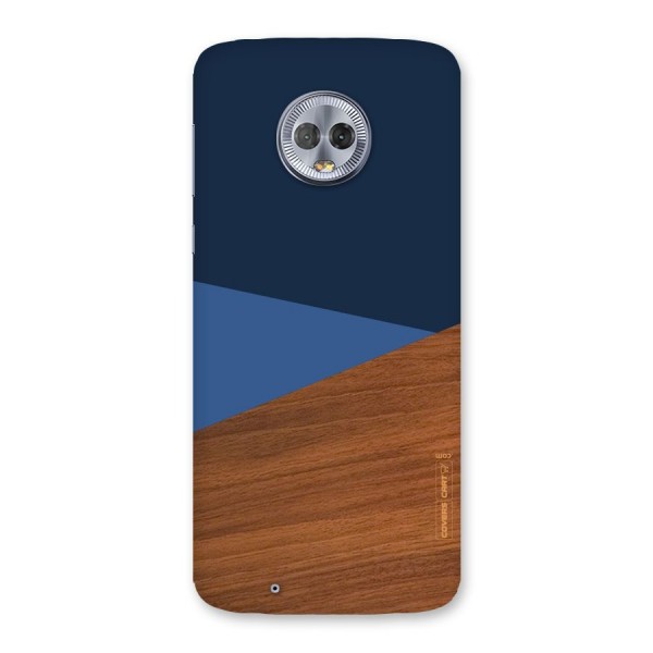 Crossed Lines Pattern Back Case for Moto G6