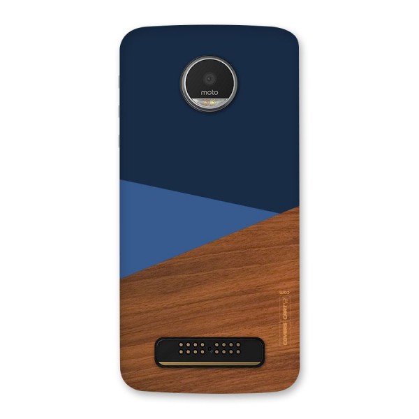 Crossed Lines Pattern Back Case for Moto Z Play