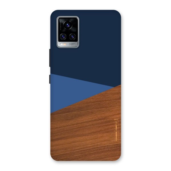 Crossed Lines Pattern Back Case for Vivo V20 Pro