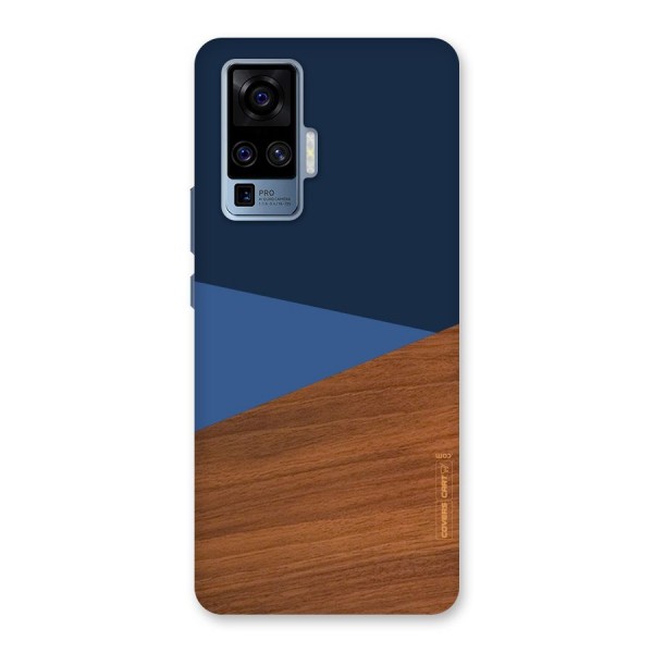 Crossed Lines Pattern Back Case for Vivo X50 Pro