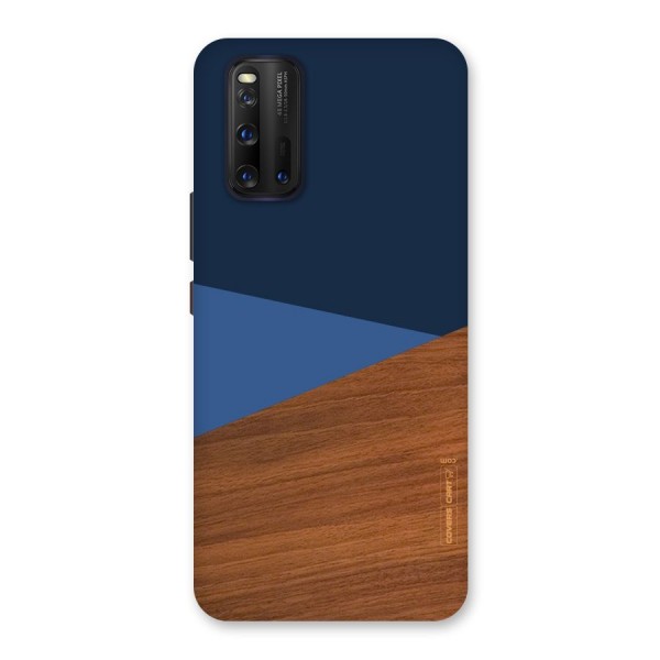 Crossed Lines Pattern Back Case for Vivo iQOO 3