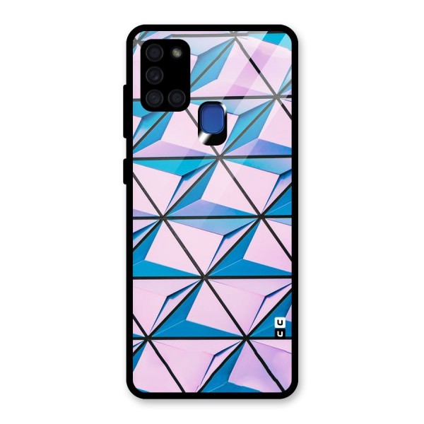 Crystal Abstract Glass Back Case for Galaxy A21s