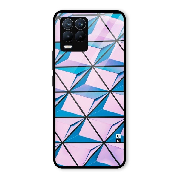 Crystal Abstract Glass Back Case for Realme 8 Pro