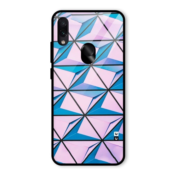 Crystal Abstract Glass Back Case for Redmi Note 7