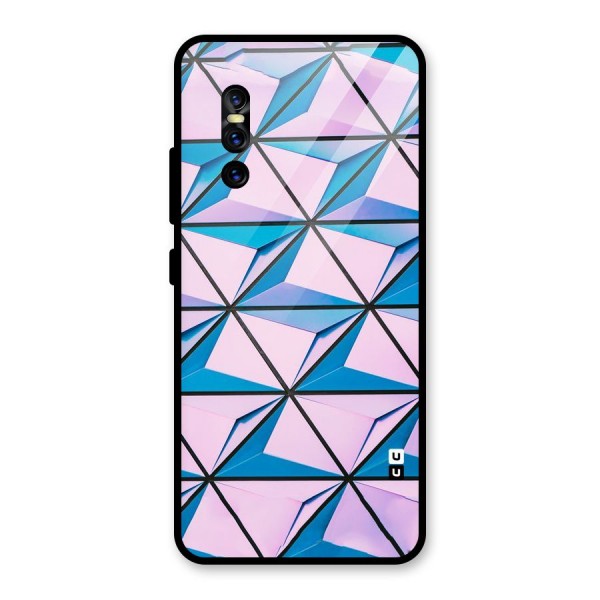 Crystal Abstract Glass Back Case for Vivo V15 Pro