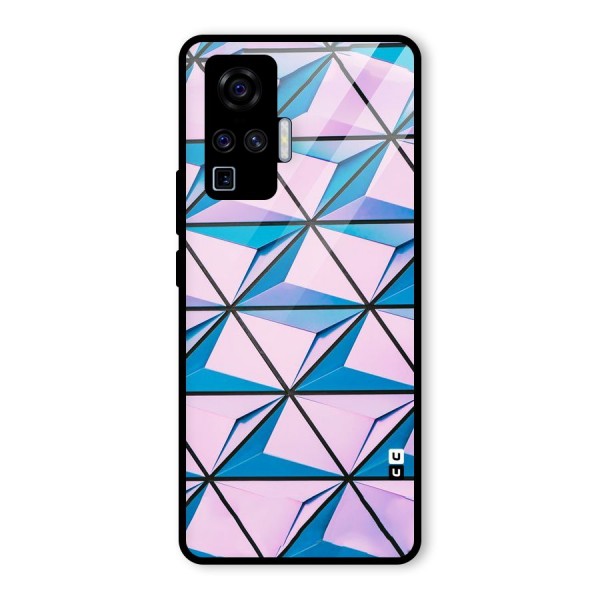 Crystal Abstract Glass Back Case for Vivo X50 Pro