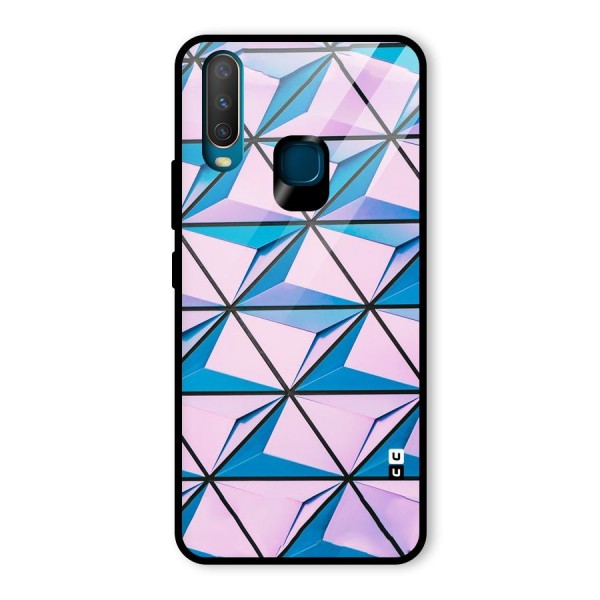 Crystal Abstract Glass Back Case for Vivo Y15