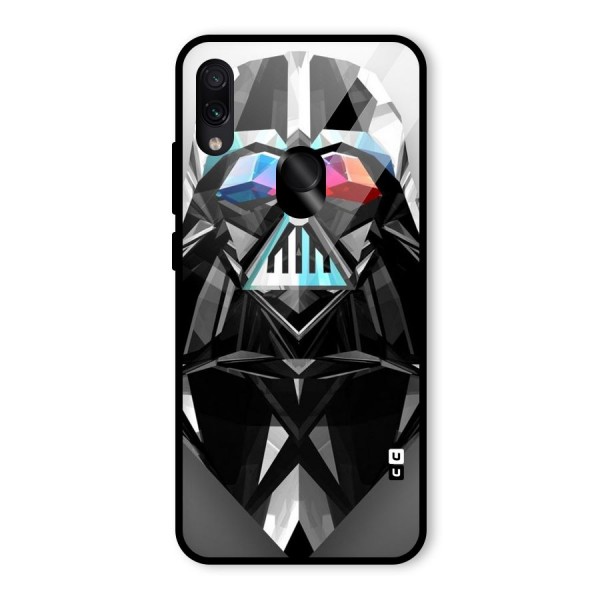 Crystal Robot Glass Back Case for Redmi Note 7