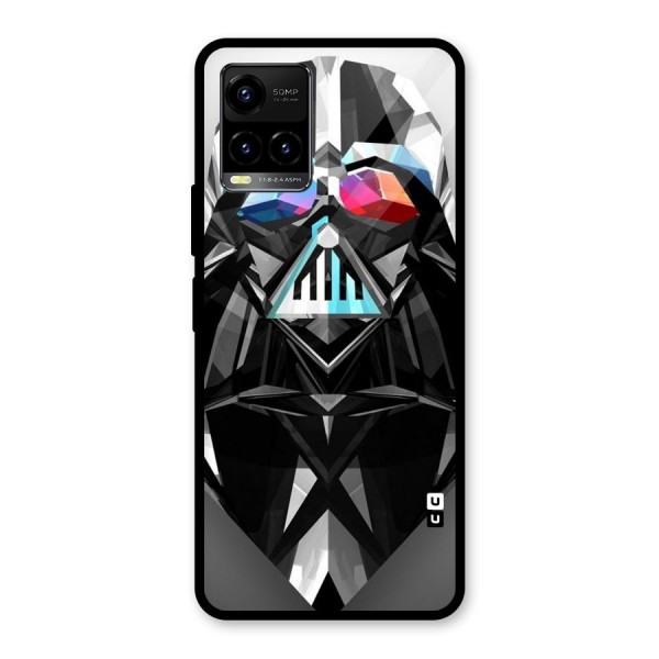 Crystal Robot Glass Back Case for Vivo Y21 2021