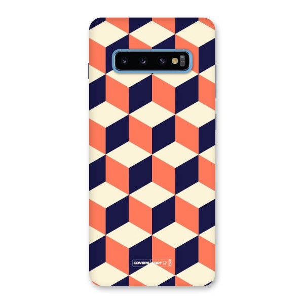 Cube Pattern Back Case for Galaxy S10 Plus