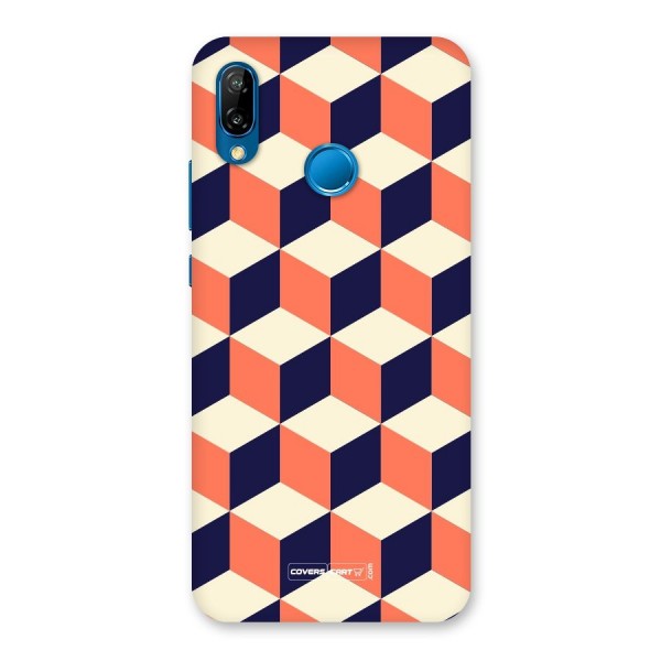 Cube Pattern Back Case for Huawei P20 Lite