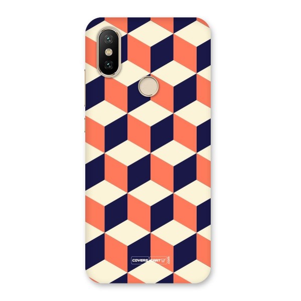 Cube Pattern Back Case for Mi A2