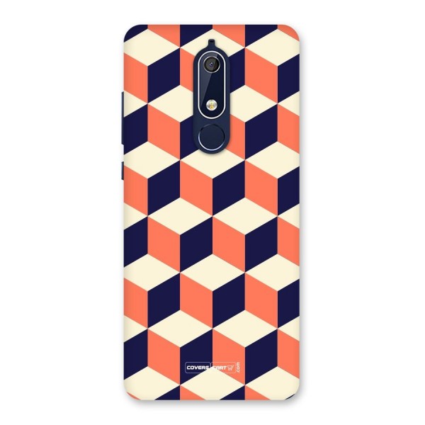 Cube Pattern Back Case for Nokia 5.1