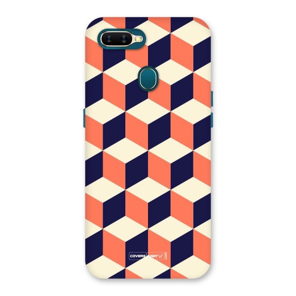 Cube Pattern Back Case for Oppo A12