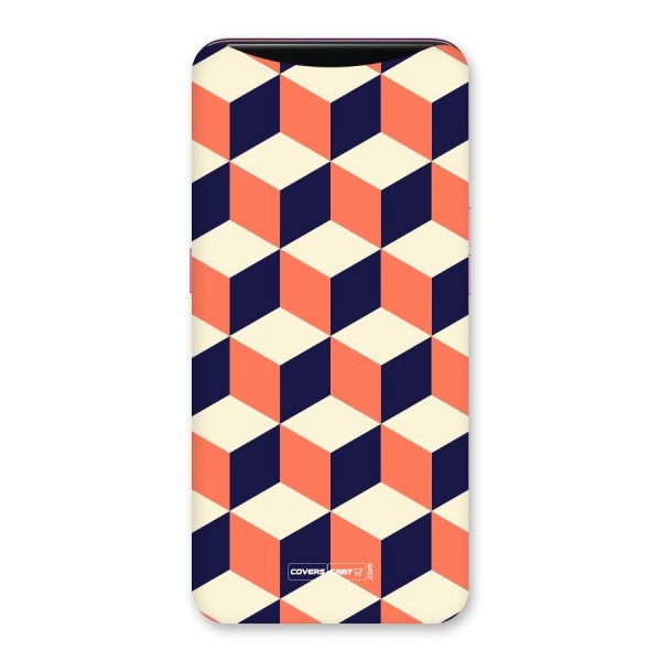 Cube Pattern Back Case for Oppo Find X