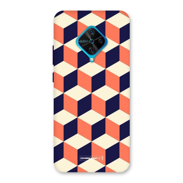 Cube Pattern Back Case for Vivo S1 Pro