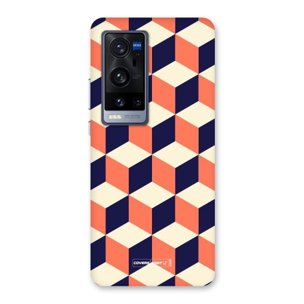 Cube Pattern Back Case for Vivo X60 Pro Plus