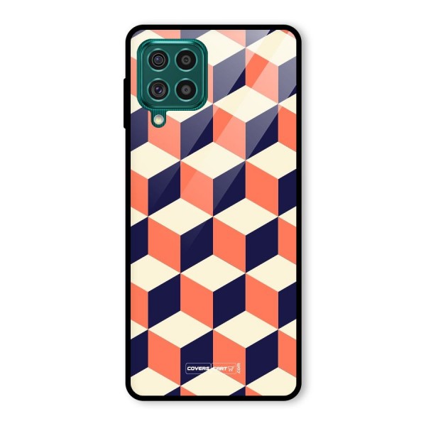 Cube Pattern Glass Back Case for Galaxy F62