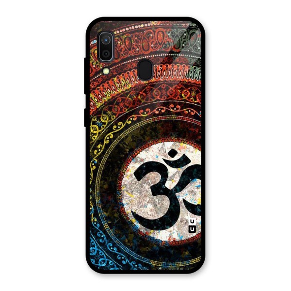 Culture Om Design Glass Back Case for Galaxy A30