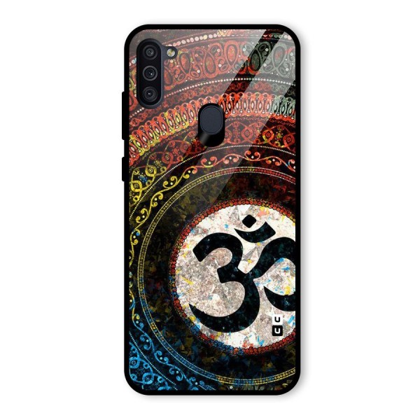 Culture Om Design Glass Back Case for Galaxy M11