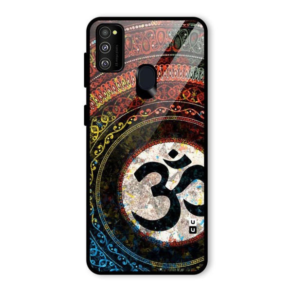Culture Om Design Glass Back Case for Galaxy M30s