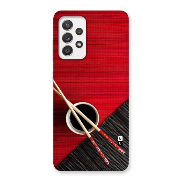 Cup Chopsticks Back Case for Galaxy A52