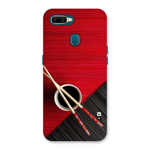 Cup Chopsticks Back Case for Oppo A12