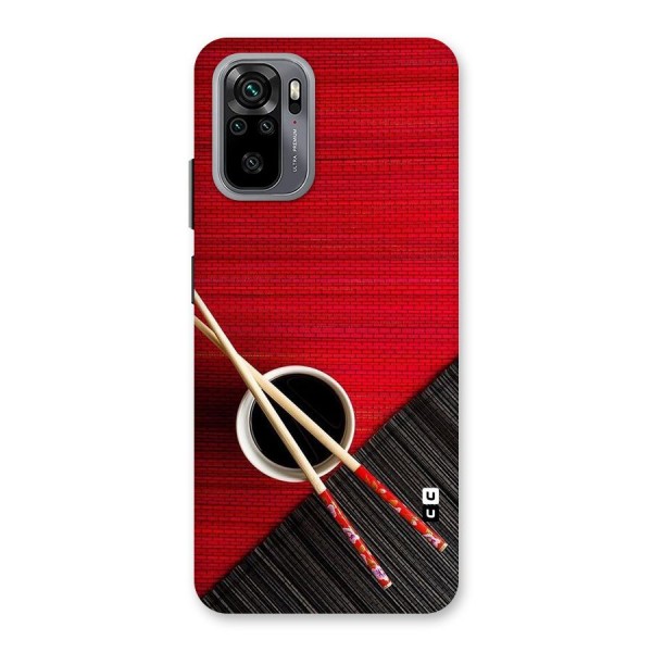 Cup Chopsticks Back Case for Redmi Note 10