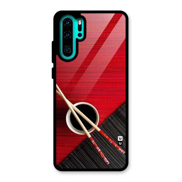Cup Chopsticks Glass Back Case for Huawei P30 Pro