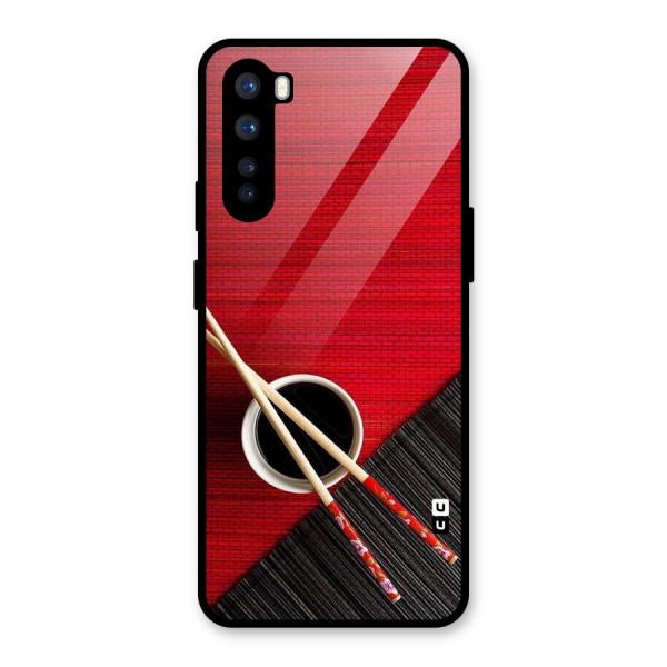 Cup Chopsticks Glass Back Case for OnePlus Nord