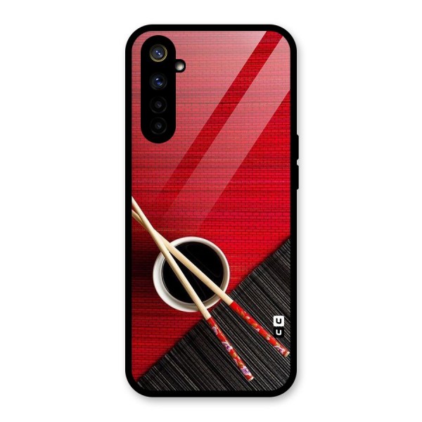 Cup Chopsticks Glass Back Case for Realme 6