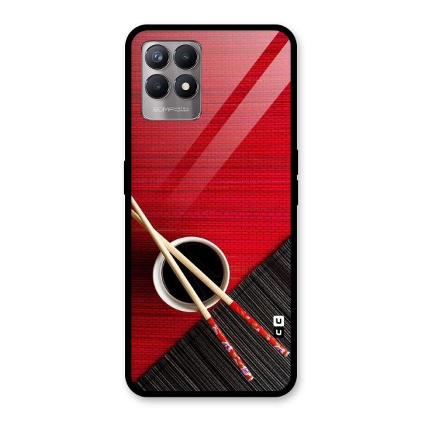 Cup Chopsticks Glass Back Case for Realme 8i