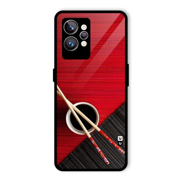 Cup Chopsticks Glass Back Case for Realme GT2 Pro