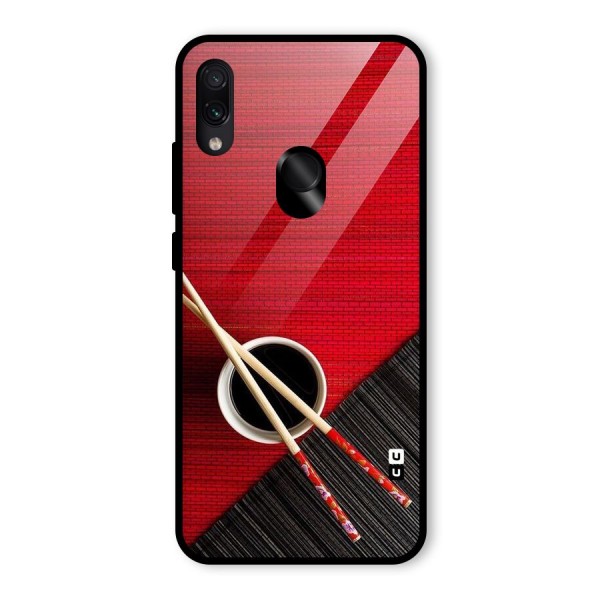 Cup Chopsticks Glass Back Case for Redmi Note 7