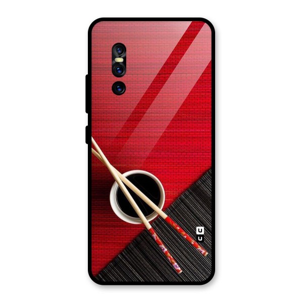 Cup Chopsticks Glass Back Case for Vivo V15 Pro