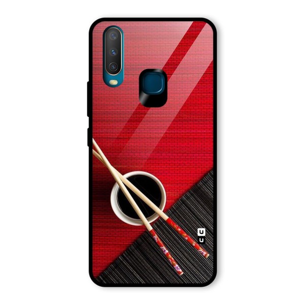 Cup Chopsticks Glass Back Case for Vivo Y12