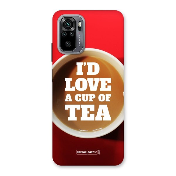 Cup of Tea Back Case for Redmi Note 10