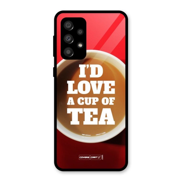 Cup of Tea Glass Back Case for Galaxy A32