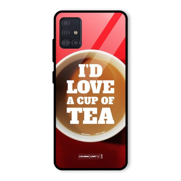 Cup of Tea Glass Back Case for Galaxy A51