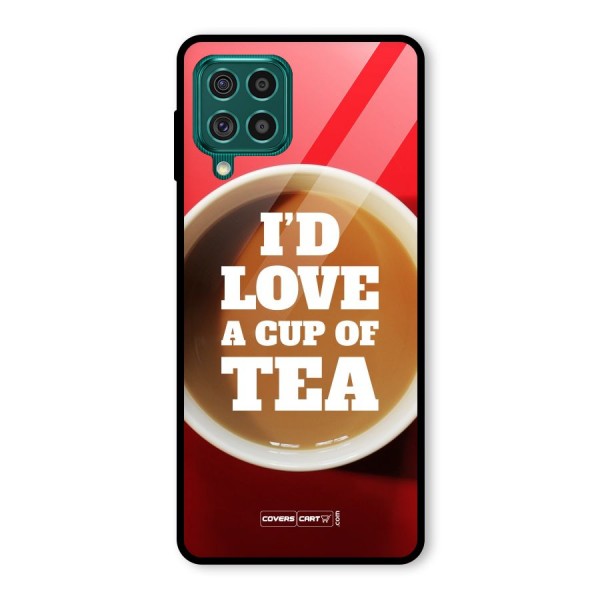 Cup of Tea Glass Back Case for Galaxy F62