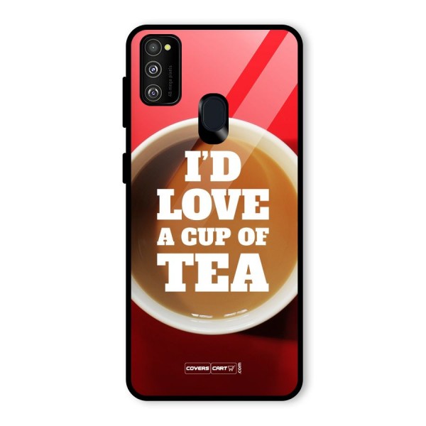 Cup of Tea Glass Back Case for Galaxy M21